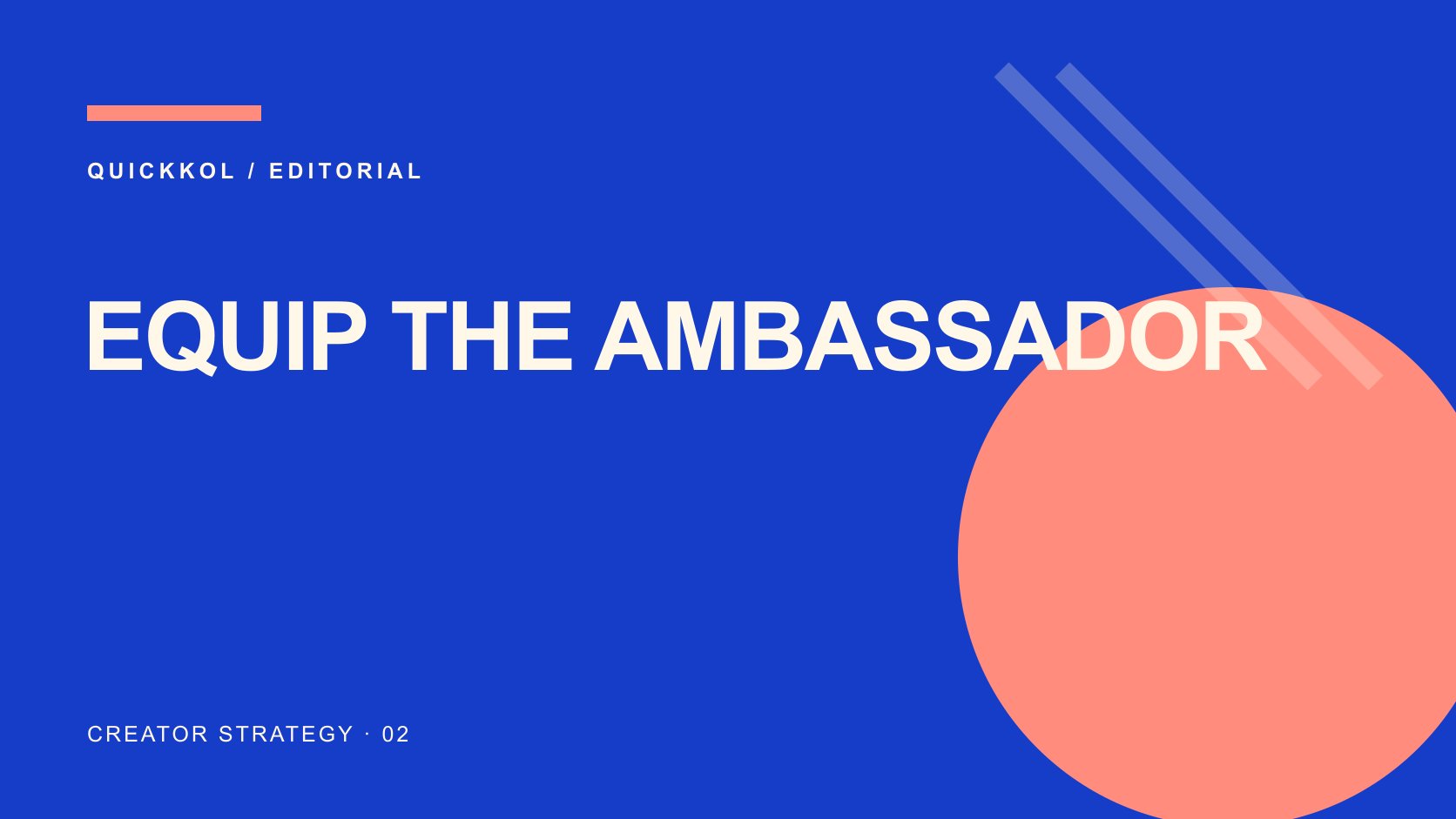 Editorial typography: EQUIP THE AMBASSADOR
